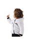Baby Girl White Zippered Hooded Breathable Warm Wellsoft Soft Puffy Cardigan Sweater - 3