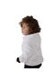 Baby Girl White Zippered Hooded Breathable Warm Wellsoft Soft Puffy Cardigan Sweater - 6