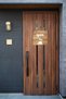 Open Closed Lettering Brown Sheet Wood Embossing Store Door Sign (English) - 4