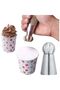 Russian Sense Cream Bag - Pastry and Heart Cream, Flat and Squeeze Tip, No101
