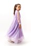 Long Evening Dress with Pearl Waist Belt - 2