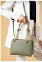 Women's Green Chain Detailed Adjustable Long Strap Shoulder Bag-Bd2181 - 3