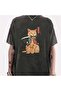 Washable Killer Cat Unisex Vintage T-shirt
