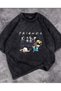 Washable Friends Printed Unisex Oversize Vintage T-shirt - 2