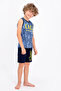 Rolypoly California Light Indigo Boys' Bermuda Set - 2