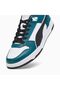RBD Game Low Men's PUMA White-Black-Malachite Sneakers -386373 21