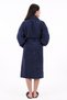 Soft Line 100% Cotton Shawl Navy Blue Color (L-XL-2XL-3XL-4XL) Large / Large Size Bathrobe - 6