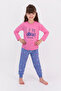 Rolypoly Shine Bright Like the Stars Pink Girls Pajama Set - 2