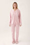 Dusty Rose Women's Shirt Pajama Set - 3
