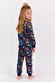 Rolypoly Awsome Girls Navy Blue Pajama Set for Girls - 4
