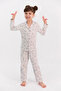Rolypoly Relax Bejmelange Girl's Shirt Pajama Set