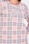 Plaid Powder Women's Long Sleeve Pajama Set - 5