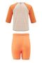 Shorts T-Shirt Set Short Sleeve Pineapple Kids Baby Swimsuit 5386 Kawaii Orange - 2