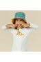 Yellow Blue Hat with Uv Protection for Baby - Sunlight Protection - 5