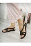 Knit Patterned Non-Slip Sole Soft Sandals - 2