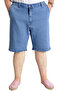 Fashion XL Large Size Men's Denim Shorts with Side Pockets New Armına 23806 Ice Blue