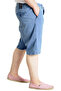 Fashion XL Large Size Men's Denim Shorts with Side Pockets New Armına 23806 Ice Blue - 3