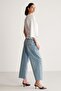 Asymmetric Cut Solid White T-shirt - Short Sleeve, Crew Neck - 5