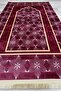 Decorative Digital Printed Black Non-Slip Base Prayer Rug Prayer Rack 75x120 - 3
