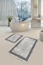 Decorative Digital Printed Set of 2 Bath Mat Non-Slip Base Toilet Set