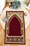 Decorative Digital Printed Black Non-Slip Base Prayer Rug Prayer Rack 75x120