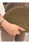 Zippered Straw Jute Vegan Clutch Bag - 4