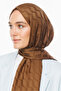 Wave Pattern Silky Jacquard Shawl - 7