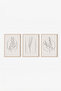 3 Piece 3D Poster Painting Set with Real Wood Frame - 2