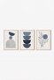 3 Piece 3D Poster Painting Set with Real Wood Frame - 2
