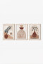 3 Piece 3D Poster Painting Set with Real Wood Frame - 2