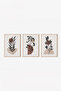 3 Piece 3D Poster Painting Set with Real Wood Frame - 2