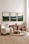 3 Piece 3D Poster Painting Set with Real Wood Frame