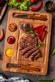 Wooden Cutting Board - Premium Steak Presentation - Wooden Sauce Presentation Plate - Premium Quality Presentation - 2