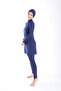 Women's Uzunkol Zippered Hijab Swimsuit - Solid Color 38-52 - 8