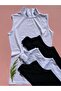 Women's 4-Pack New Sleeve Cotton (2 Black - 2 White) Turtleneck Bodysuit