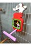 Deer Model Mirrored Bell Bird Perch - 6