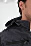 Camp456 Outdoor Softshell Water & Wind Resistant Inside Fleece Portable Hood Men's Anthracite Tactical Coat - 6