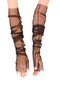 Black Long Tulle Gloves Fingerless Evening Dress Gloves Costume Accessory - 4