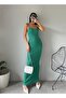 Women's Rope Strap Oval Collar Summer Camisole Long Dress - 3