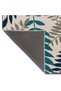 Acacia Blue Green Tree Leaf Patterned Woven Base Washable Carpet Miravip8313 - 5