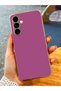 Luxury Silicone Case for Samsung Galaxy A34 with Lilac Edges Gold Detail