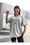 Planets Printed Women's Oversize Tshirt- - 4