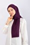 Combed Cotton Shawl Jersey Shawl - Plum - 4