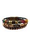 Unisex Wooden Beaded Ethnic Design Handmade Bracelet