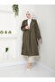 WOMEN'S LINED PLUS SIZE Transitional BUTTON-UP BELTED DETAIL NEW SEASON TRENCH DENIM JACKET - 2