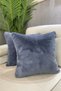 Rabbit Plush Cushion Cover - Indigo Blue (1 Piece) - 2