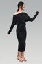 Crepe Configi Dress - With Guipes and Belt - 3