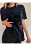 Women's Navy Blue Seize the Day Printed Oversized T-Shirt