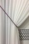 Double Breasted Curtain Tulle Background Collection Apparatus Rope Cord Braçol 300cm Metal End 1 Piece - 2