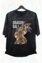 Oversize Dragon Ball Graffiti Printed Washable T-Shirt, Unisex Anime Printed Retro T-Shirt